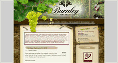 Desktop Screenshot of burnleywines.com